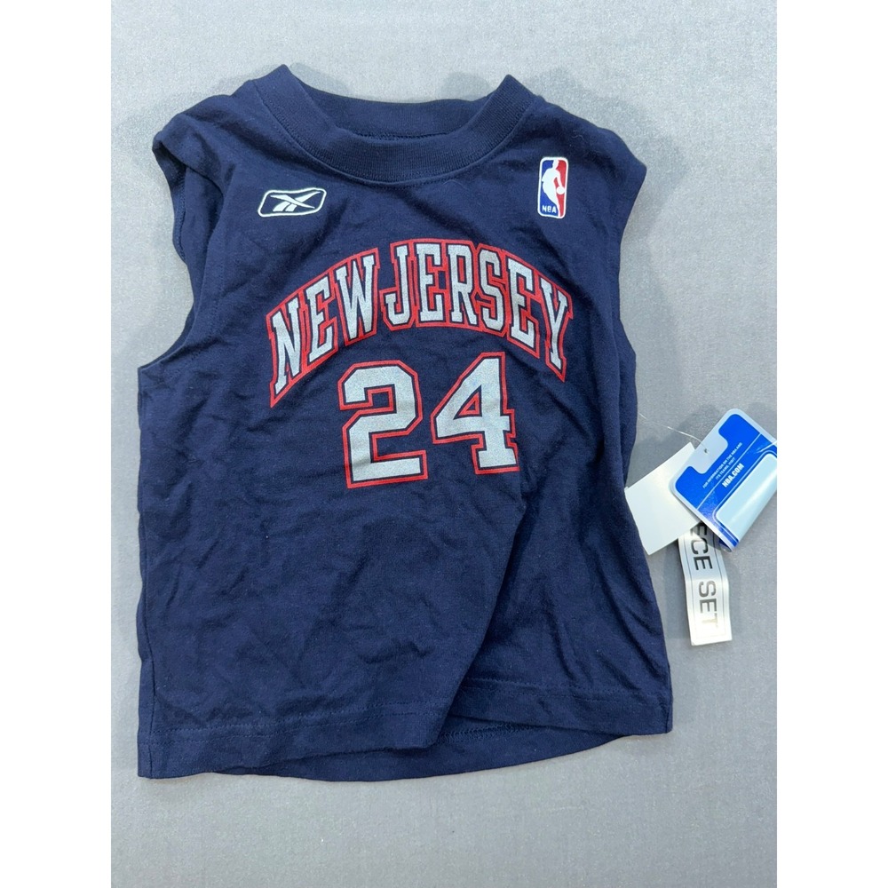 New NBA Reebok New Jersey Nets Richard Jefferson Toddler Jersey Size 2T Blue